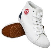 Wholesale - BHPC WHITE TOP VARSITY SNEAKERS ASST SIZE C/P 12